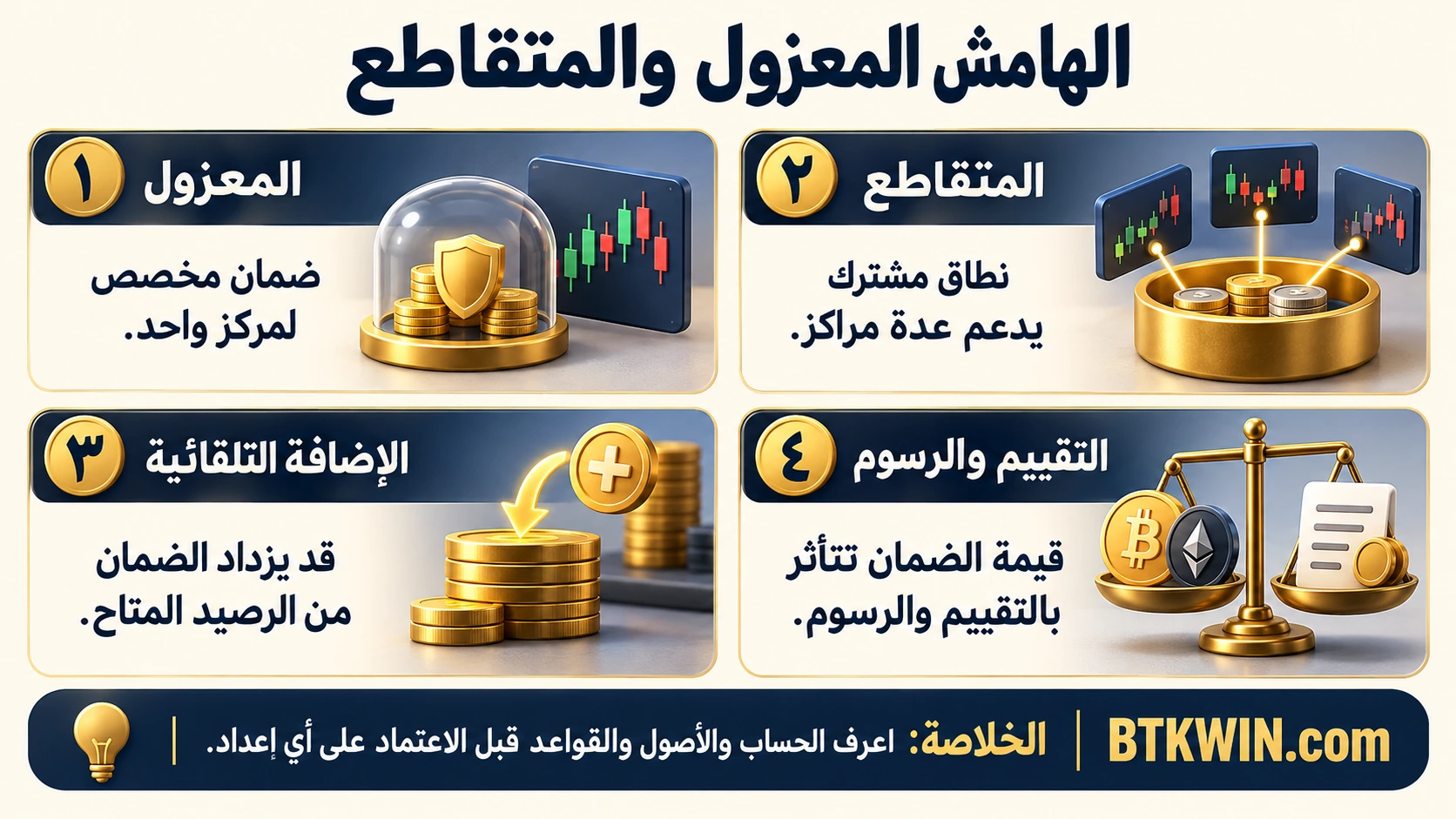 إنفوجرافيك: الهامش المعزول والمتقاطع: نطاق الضمان والإضافة التلقائية