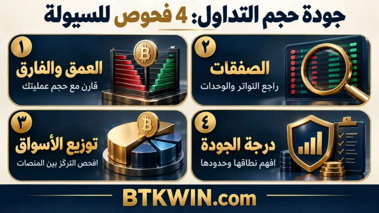 إنفوجرافيك: جودة حجم التداول: 4 فحوص للسيولة ومصادر البيانات