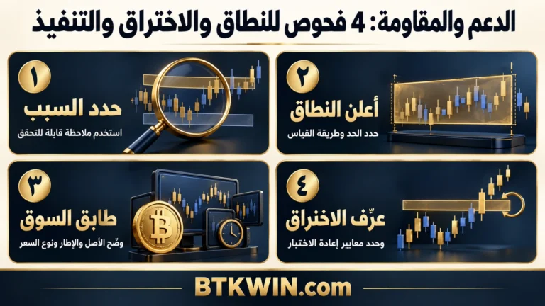 إنفوجرافيك: الدعم والمقاومة: 4 فحوص للنطاق والاختراق والتنفيذ