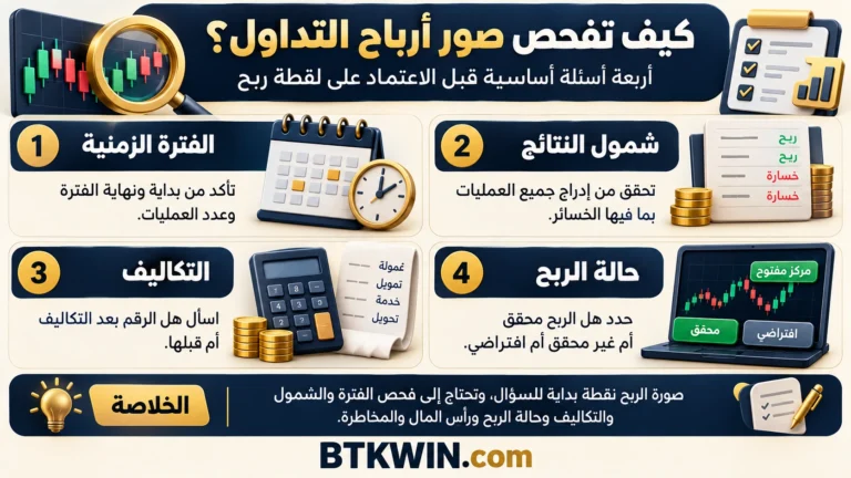 إنفوجرافيك: صور أرباح التداول: 6 أسئلة لفحص الأداء والتكلفة والمخاطرة