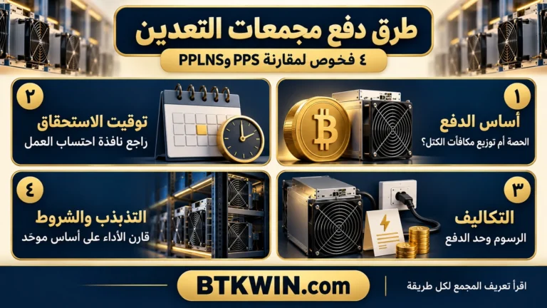 طرق دفع مجمعات التعدين: أساس الدفع، توقيت الاستحقاق، التكاليف، التذبذب والشروط