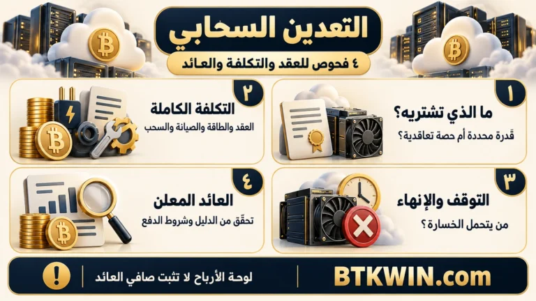 التعدين السحابي: ما الذي تشتريه؟، التكلفة الكاملة، التوقف والإنهاء، العائد المعلن