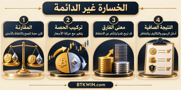إنفوجرافيك: الخسارة غير الدائمة: مثال يكشف فارق 5.72% عن الاحتفاظ