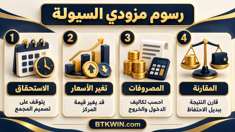إنفوجرافيك: رسوم مزودي السيولة: 4 نقاط قبل تسميتها ربحًا صافيًا