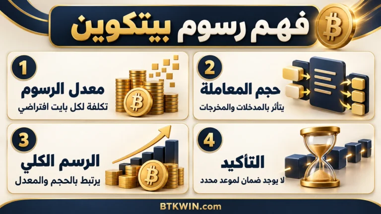إنفوجرافيك: رسوم البيتكوين sat/vB: طريقة الحساب ومثال واضح