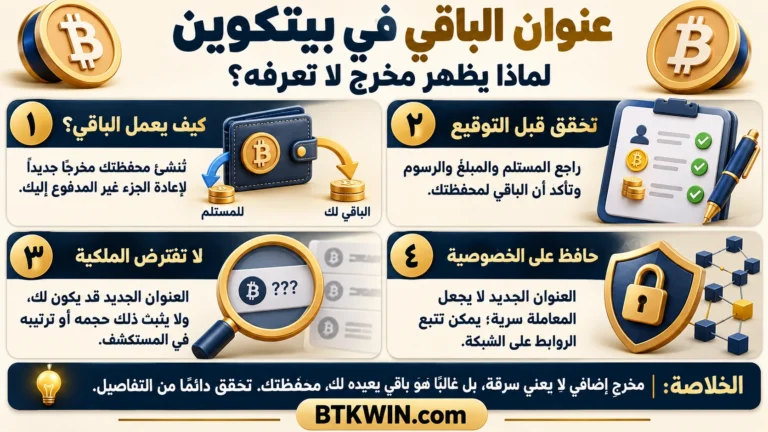 إنفوجرافيك: عنوان الباقي في بيتكوين: لماذا يظهر مخرج لا تعرفه؟